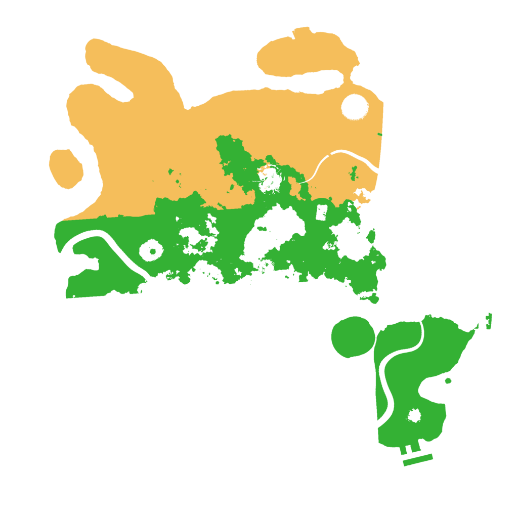 Biome Rust Map: Procedural Map, Size: 3500, Seed: 169661554