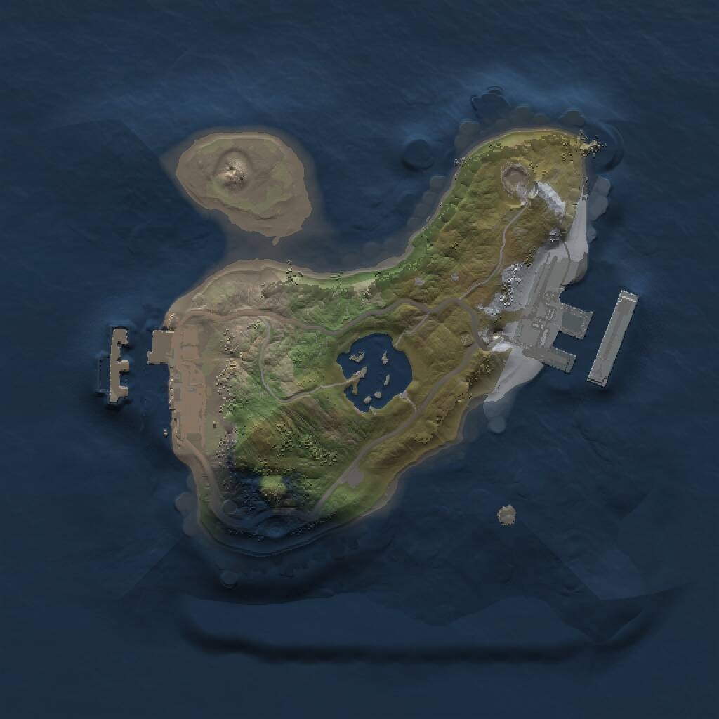 Rust Map: Procedural Map, Size: 1500, Seed: 1236900019, 4 Monuments