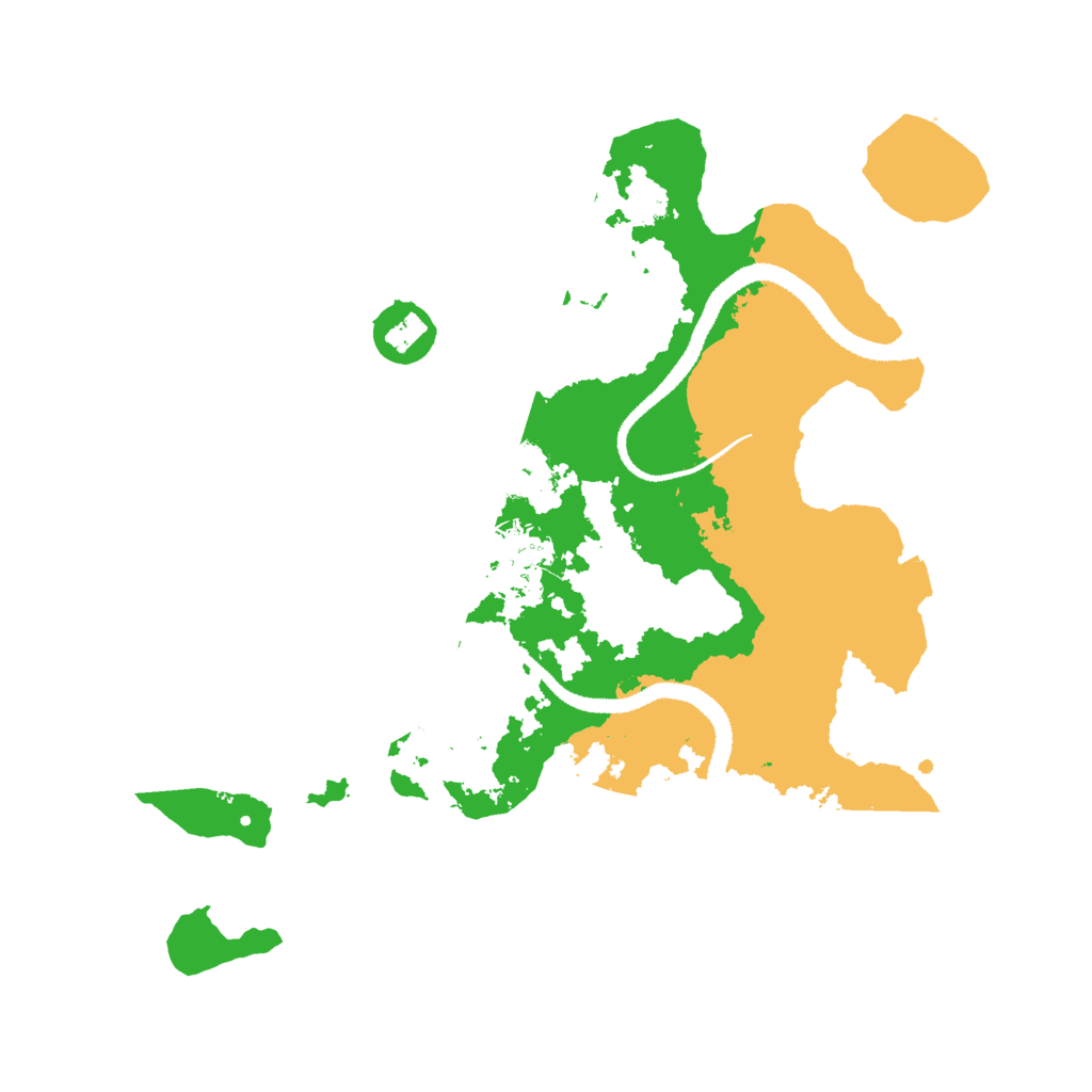 Biome Rust Map: Procedural Map, Size: 3000, Seed: 1253082815
