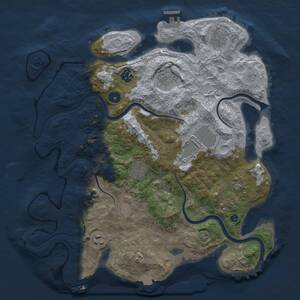 Thumbnail Rust Map: Procedural Map, Size: 3750, Seed: 1218996203, 14 Monuments