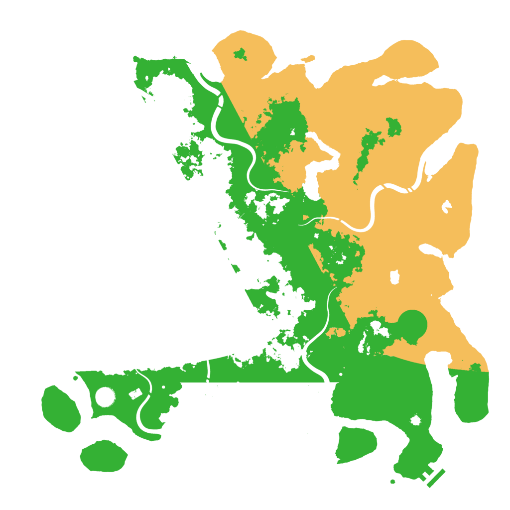 Biome Rust Map: Procedural Map, Size: 4500, Seed: 932561222