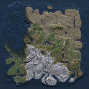 Thumbnail Rust Map: Procedural Map, Size: 4500, Seed: 613429080, 17 Monuments