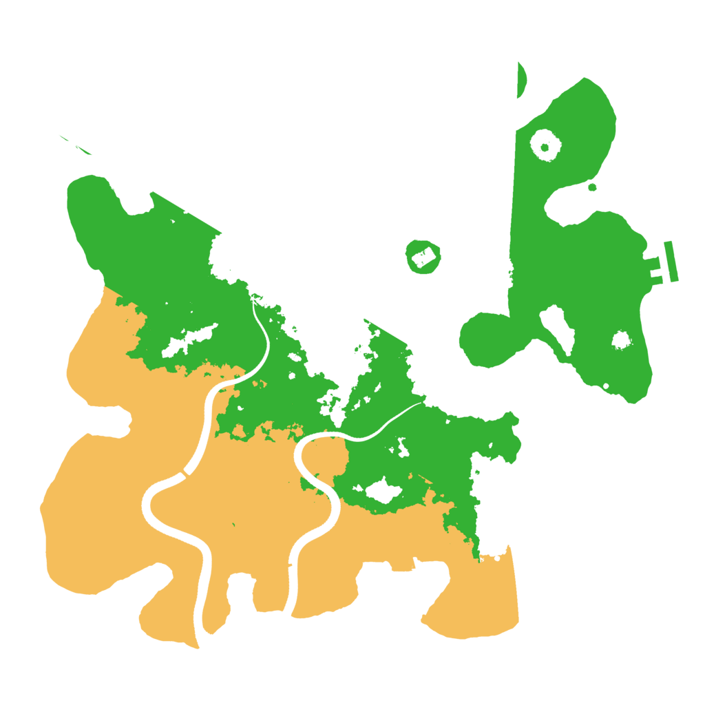 Biome Rust Map: Procedural Map, Size: 3500, Seed: 1808576792