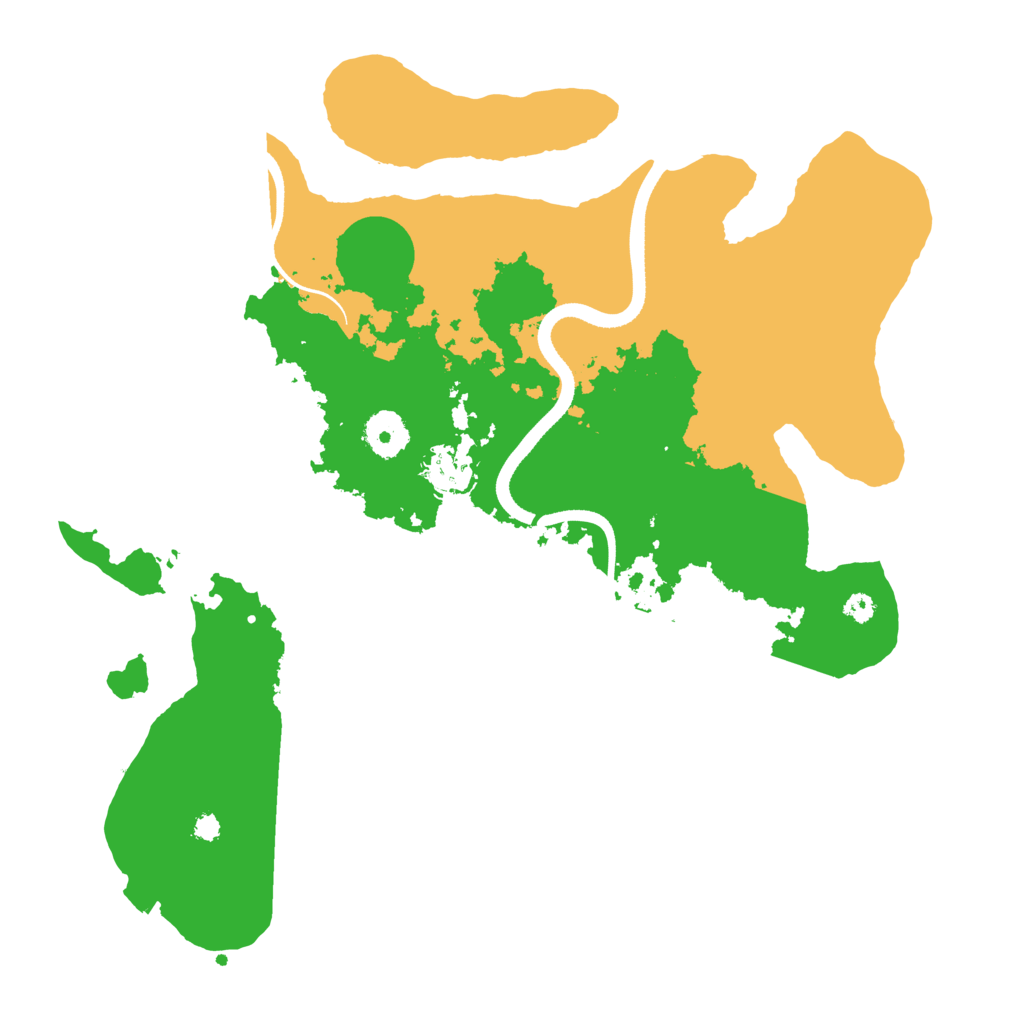 Biome Rust Map: Procedural Map, Size: 3500, Seed: 1256459128