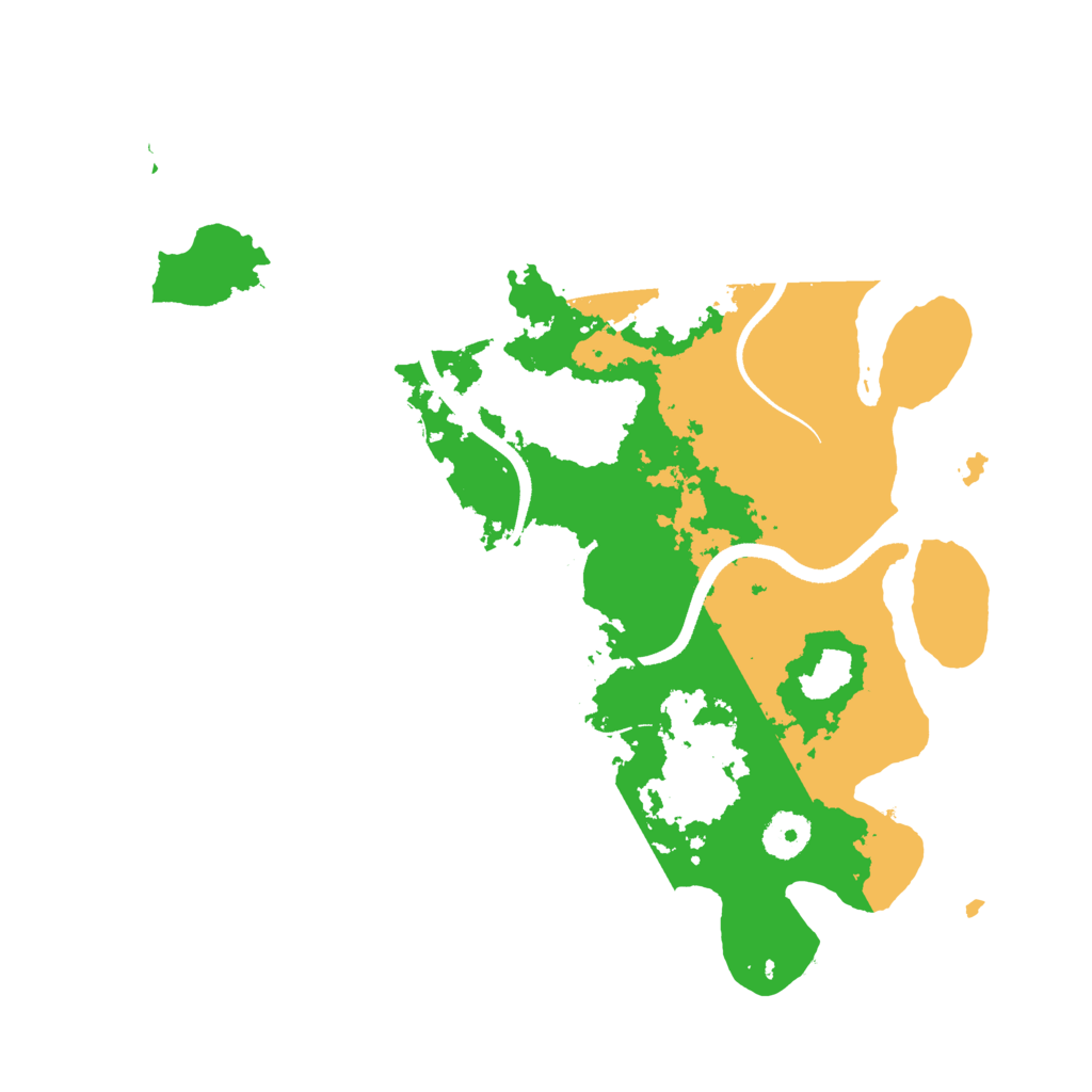 Biome Rust Map: Procedural Map, Size: 3500, Seed: 2104307498