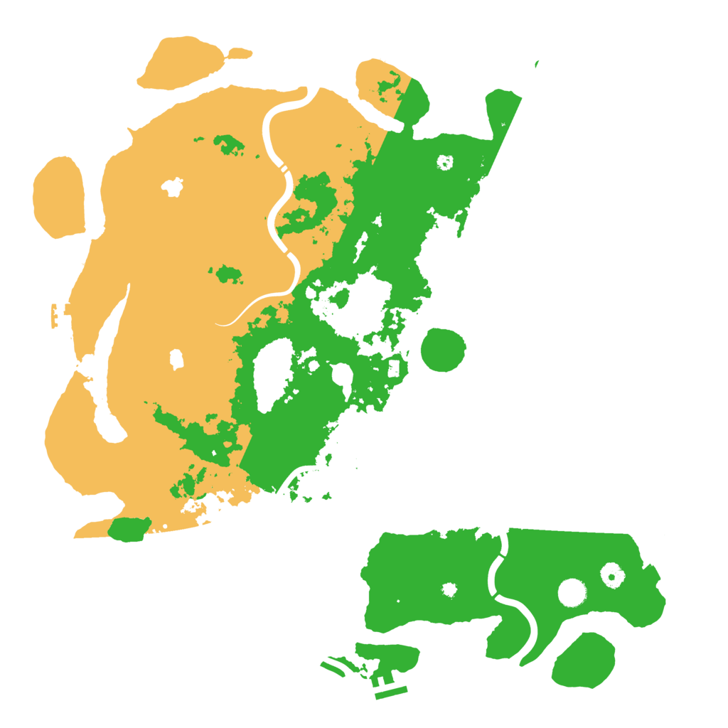 Biome Rust Map: Procedural Map, Size: 4500, Seed: 1039855817