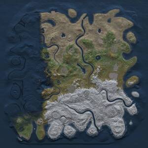 Thumbnail Rust Map: Procedural Map, Size: 4500, Seed: 602265268, 14 Monuments