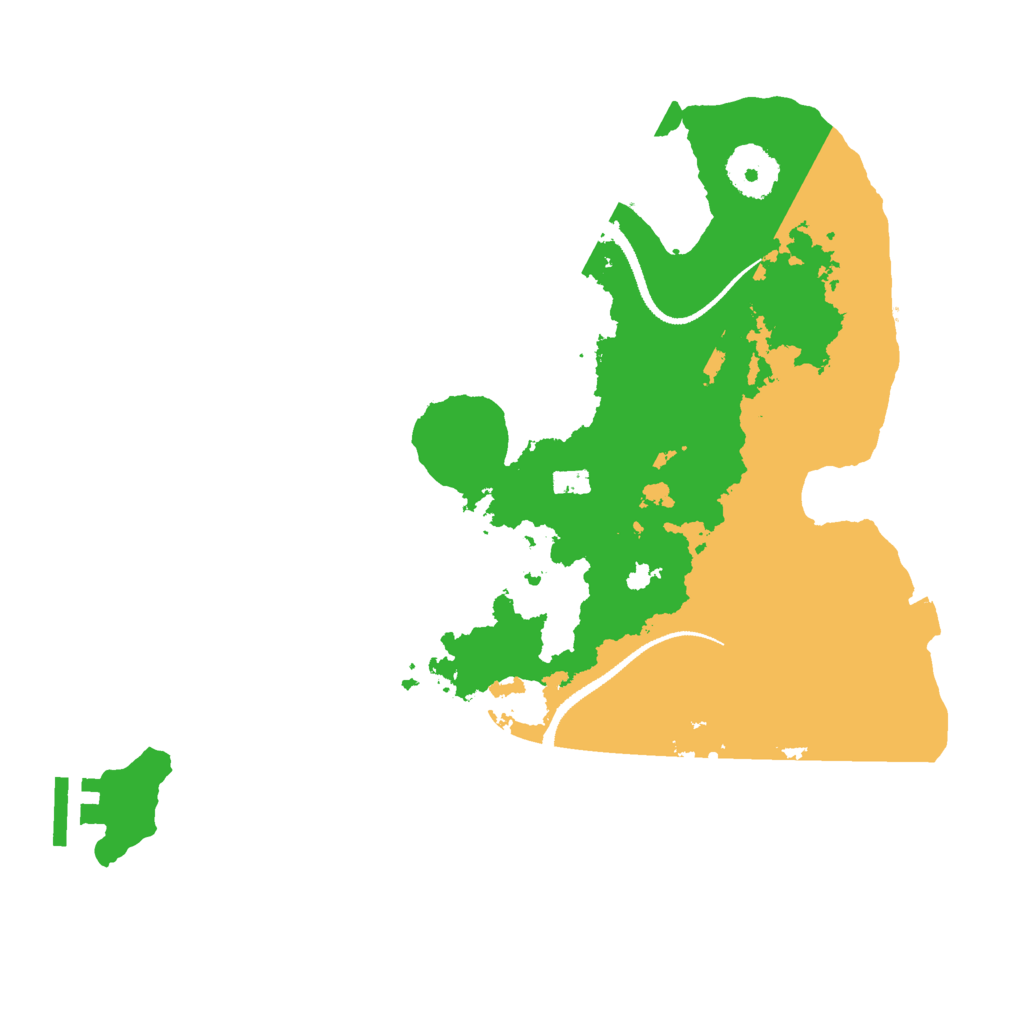 Biome Rust Map: Procedural Map, Size: 3000, Seed: 20279