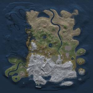 Thumbnail Rust Map: Procedural Map, Size: 3600, Seed: 6042025, 12 Monuments