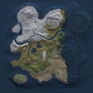 Thumbnail Rust Map: Procedural Map, Size: 2800, Seed: 1803358661, 7 Monuments