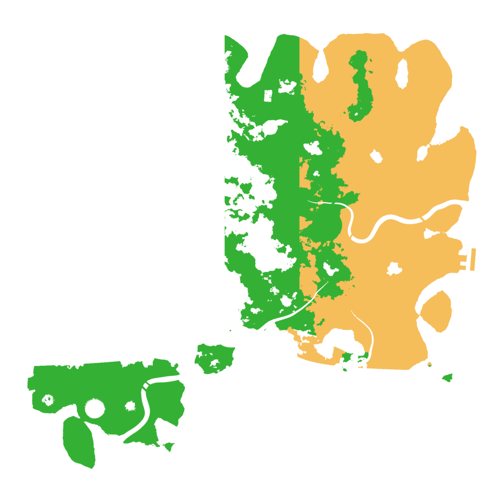 Biome Rust Map: Procedural Map, Size: 4500, Seed: 857103469