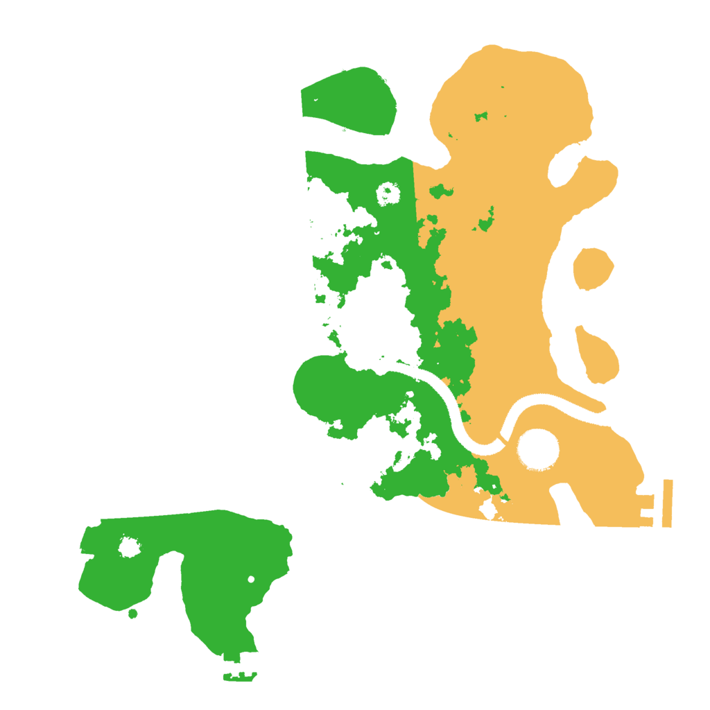 Biome Rust Map: Procedural Map, Size: 3000, Seed: 657327371