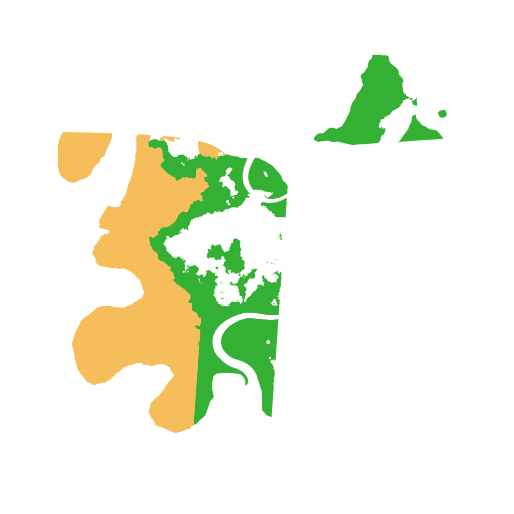 Biome Rust Map: Procedural Map, Size: 2500, Seed: 49973