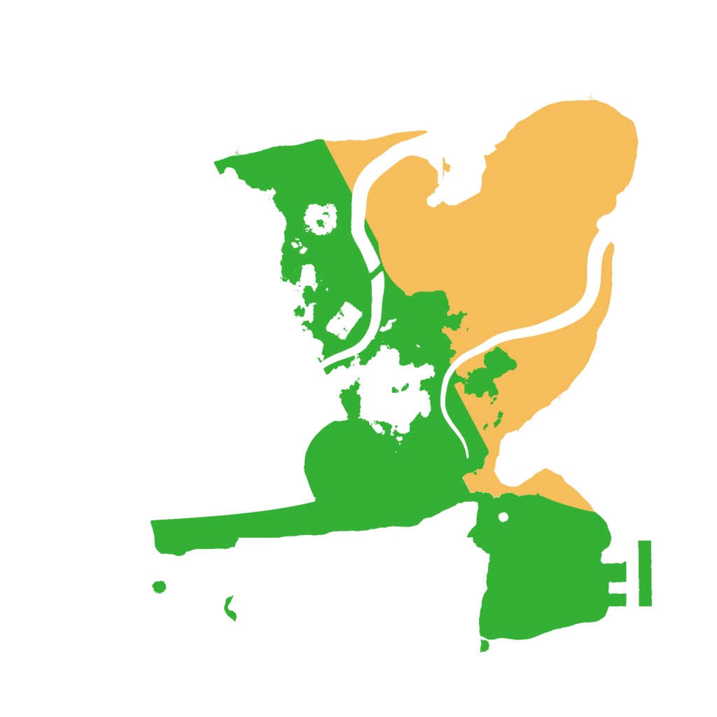 Biome Rust Map: Procedural Map, Size: 2200, Seed: 1496171701