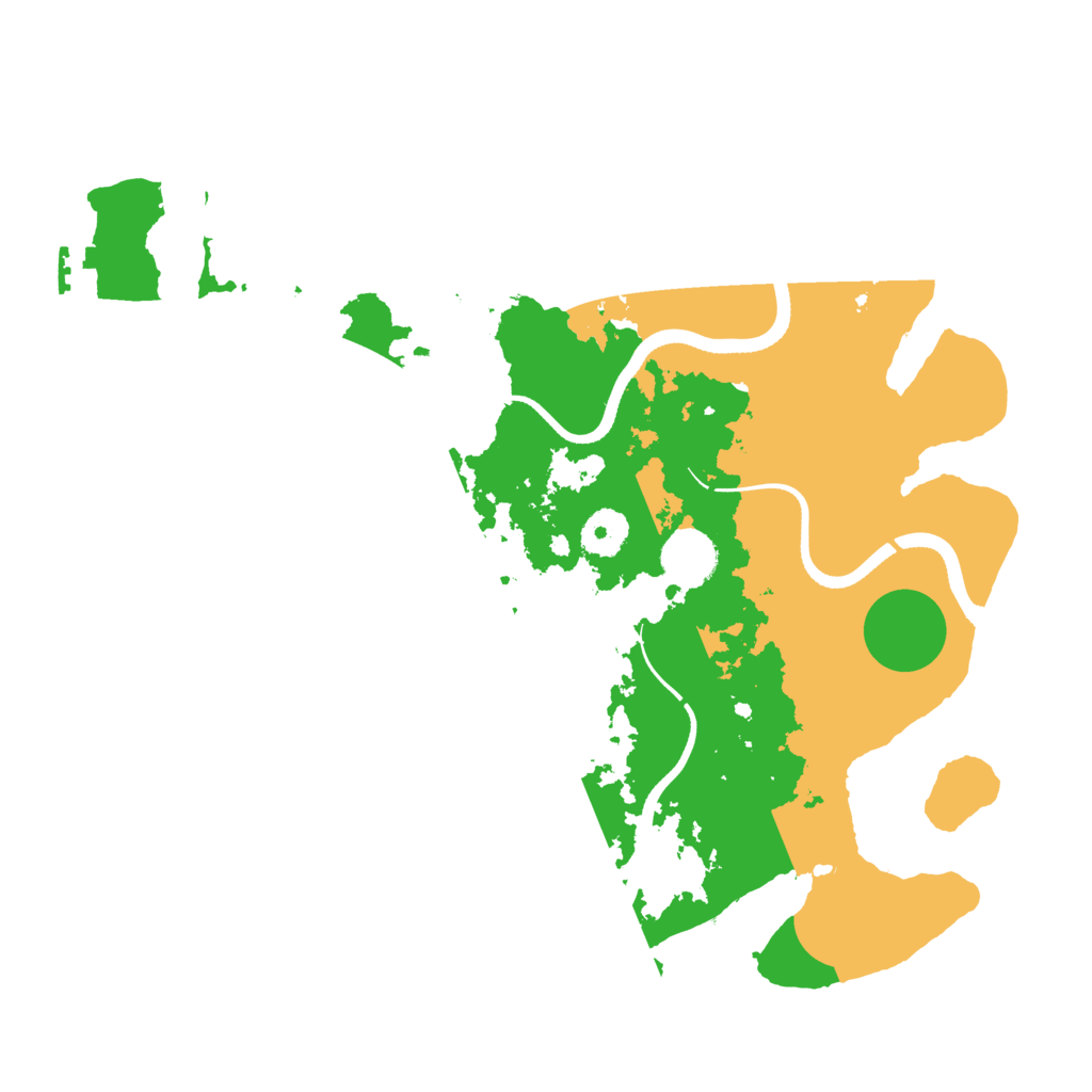 Biome Rust Map: Procedural Map, Size: 3500, Seed: 560703544