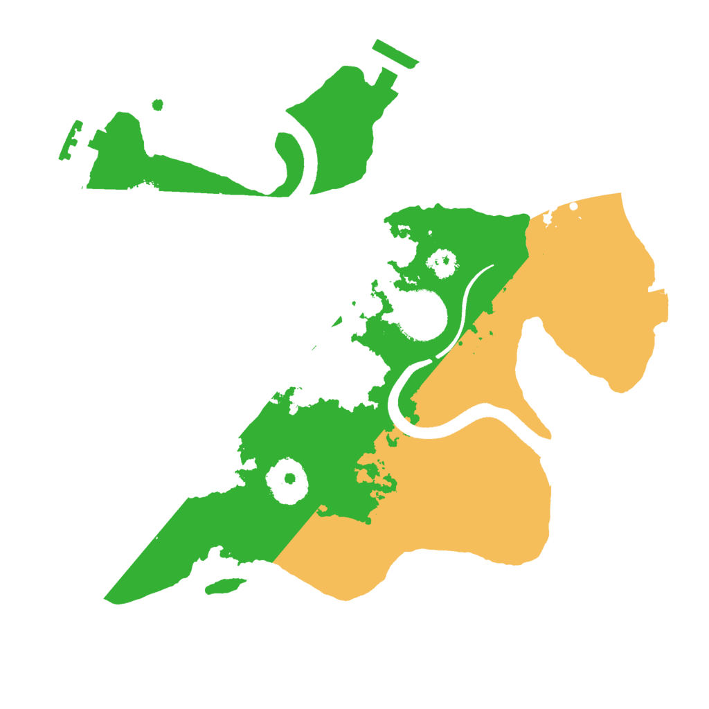 Biome Rust Map: Procedural Map, Size: 2500, Seed: 438922323