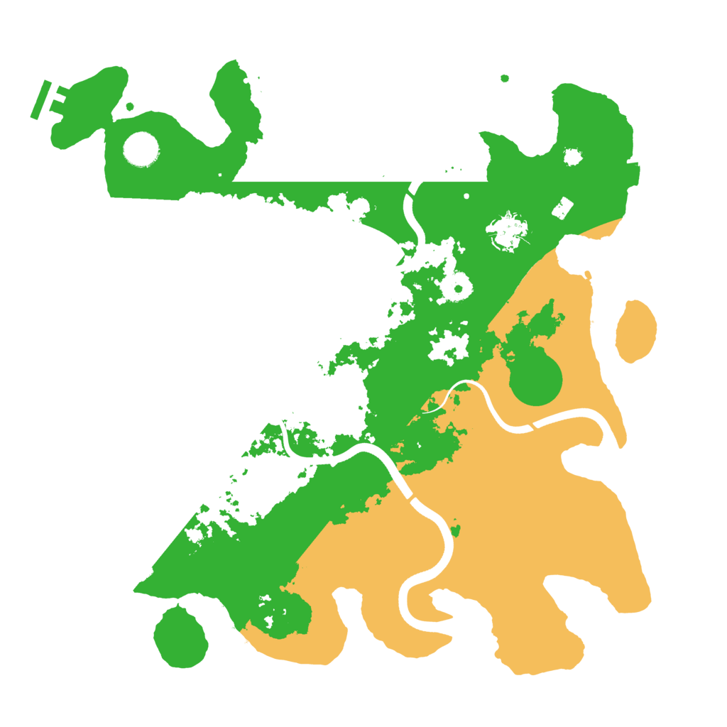 Biome Rust Map: Procedural Map, Size: 3650, Seed: 25124