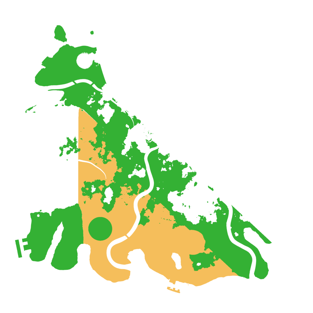 Biome Rust Map: Procedural Map, Size: 3500, Seed: 64664832