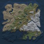 Thumbnail Rust Map: Procedural Map, Size: 4500, Seed: 65087650, 15 Monuments