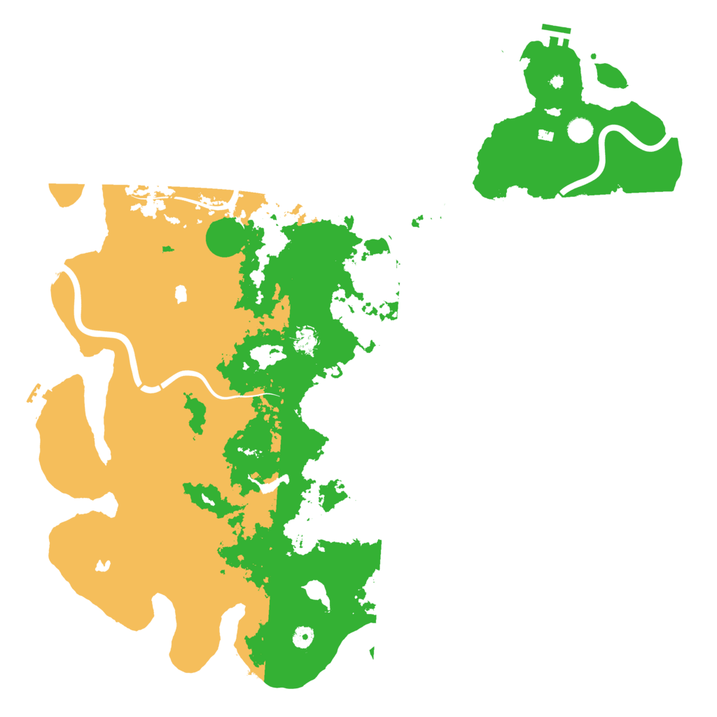 Biome Rust Map: Procedural Map, Size: 5000, Seed: 456464