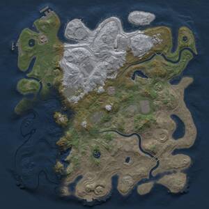 Thumbnail Rust Map: Procedural Map, Size: 4250, Seed: 2055763646, 16 Monuments