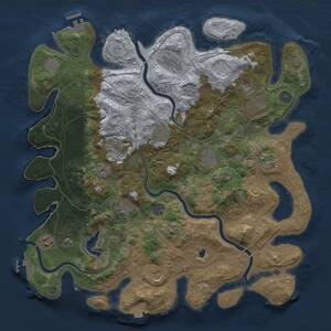 Thumbnail Rust Map: Procedural Map, Size: 4250, Seed: 2055763646, 19 Monuments