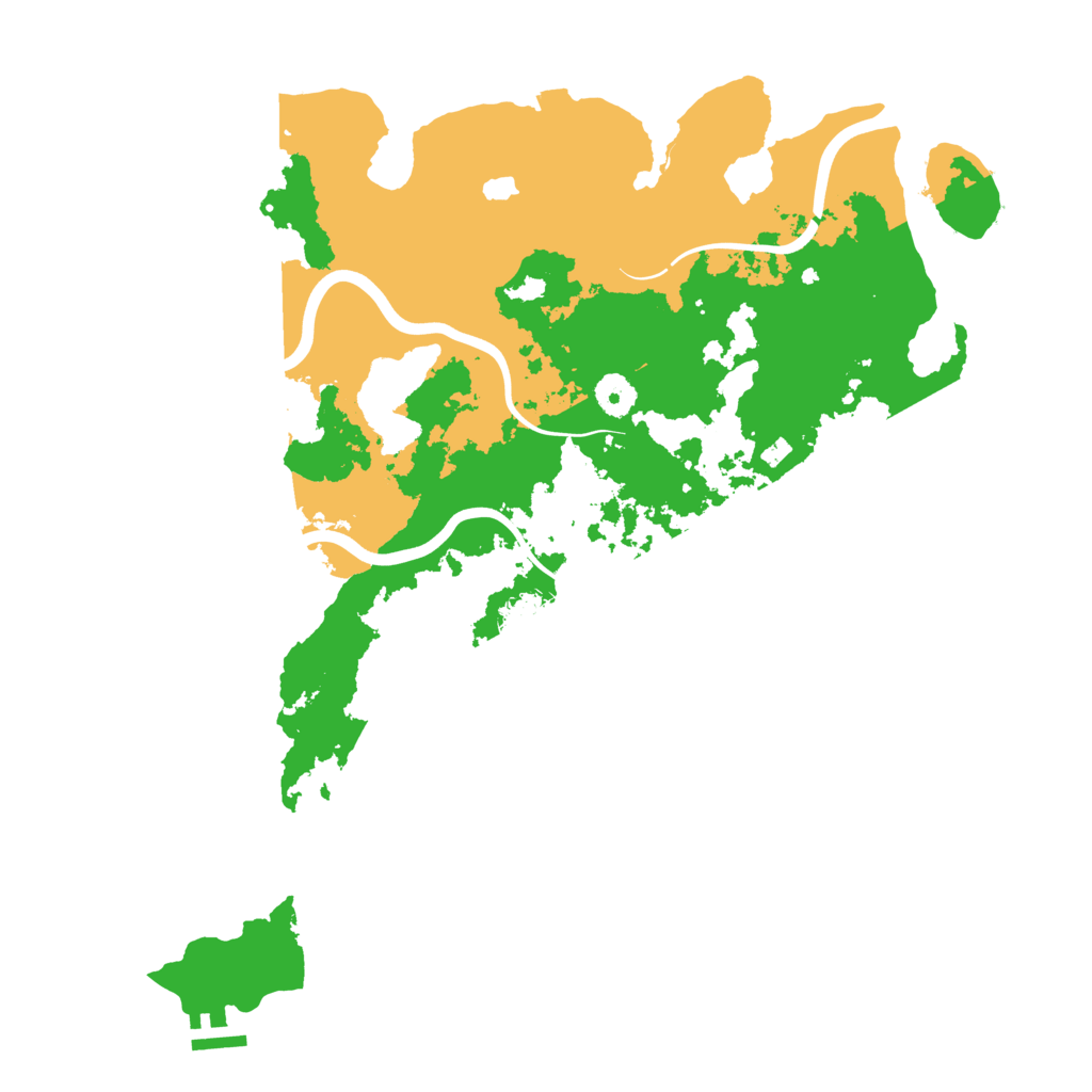 Biome Rust Map: Procedural Map, Size: 4000, Seed: 46548