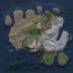 Thumbnail Rust Map: Procedural Map, Size: 3000, Seed: 1529312828, 9 Monuments
