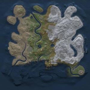 Thumbnail Rust Map: Procedural Map, Size: 3750, Seed: 87810452, 15 Monuments