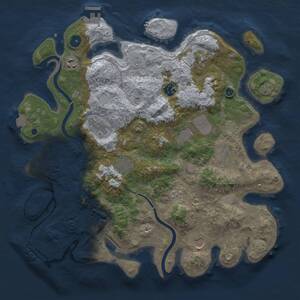 Thumbnail Rust Map: Procedural Map, Size: 3900, Seed: 1917518941, 16 Monuments