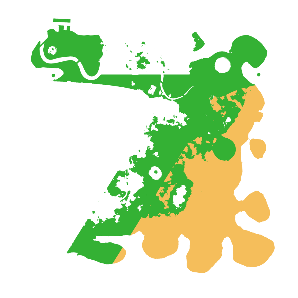 Biome Rust Map: Procedural Map, Size: 3500, Seed: 2050834137