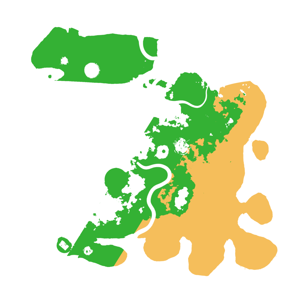 Biome Rust Map: Procedural Map, Size: 3500, Seed: 2050834137