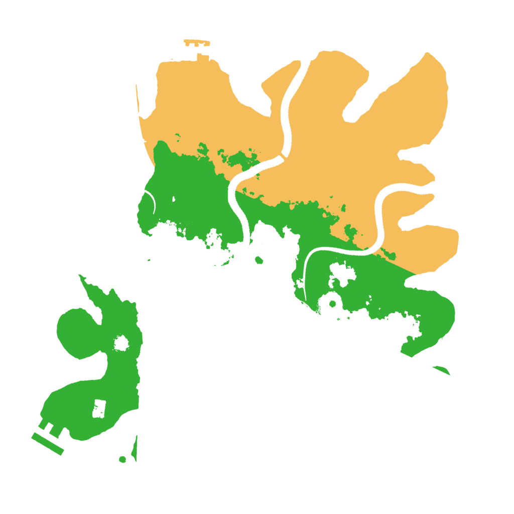 Biome Rust Map: Procedural Map, Size: 3000, Seed: 19954