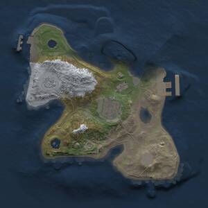 Thumbnail Rust Map: Procedural Map, Size: 2000, Seed: 1559754501, 5 Monuments
