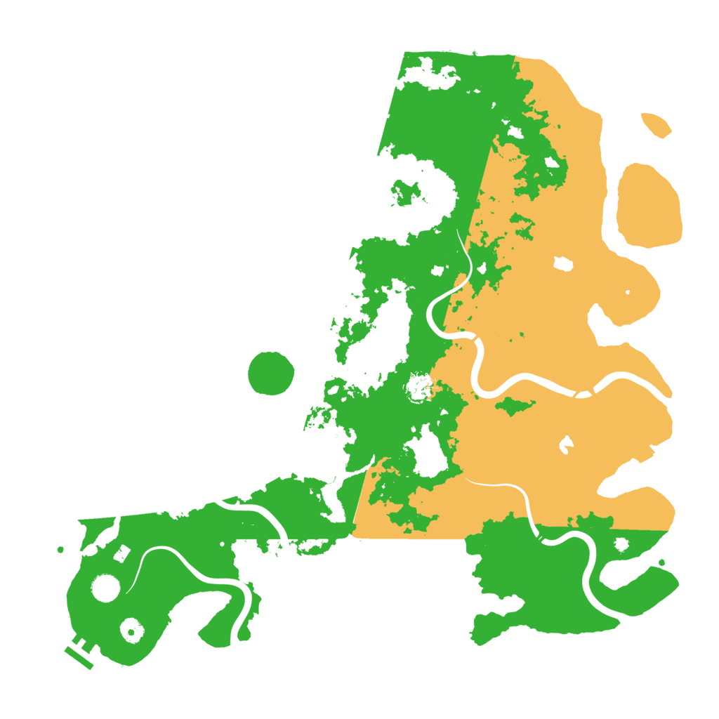 Biome Rust Map: Procedural Map, Size: 4500, Seed: 58775552