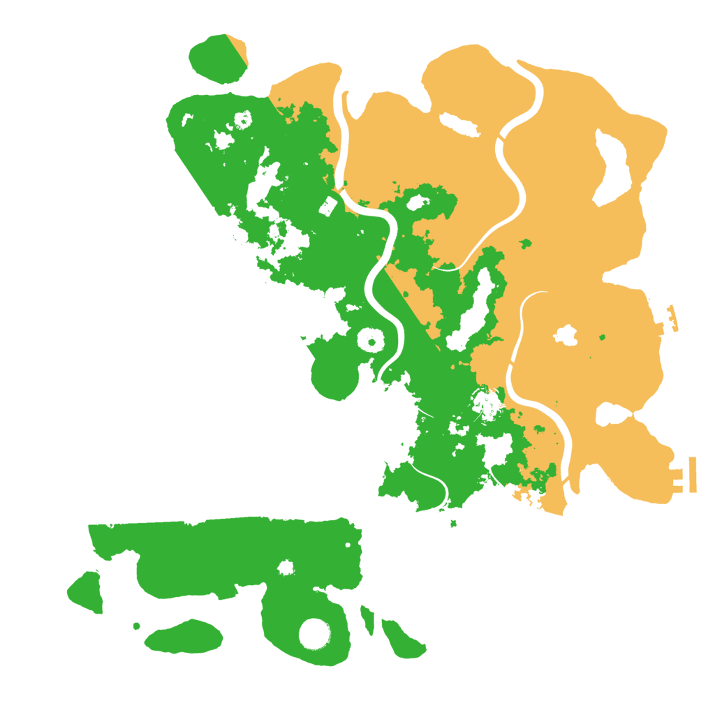 Biome Rust Map: Procedural Map, Size: 4050, Seed: 1234569871