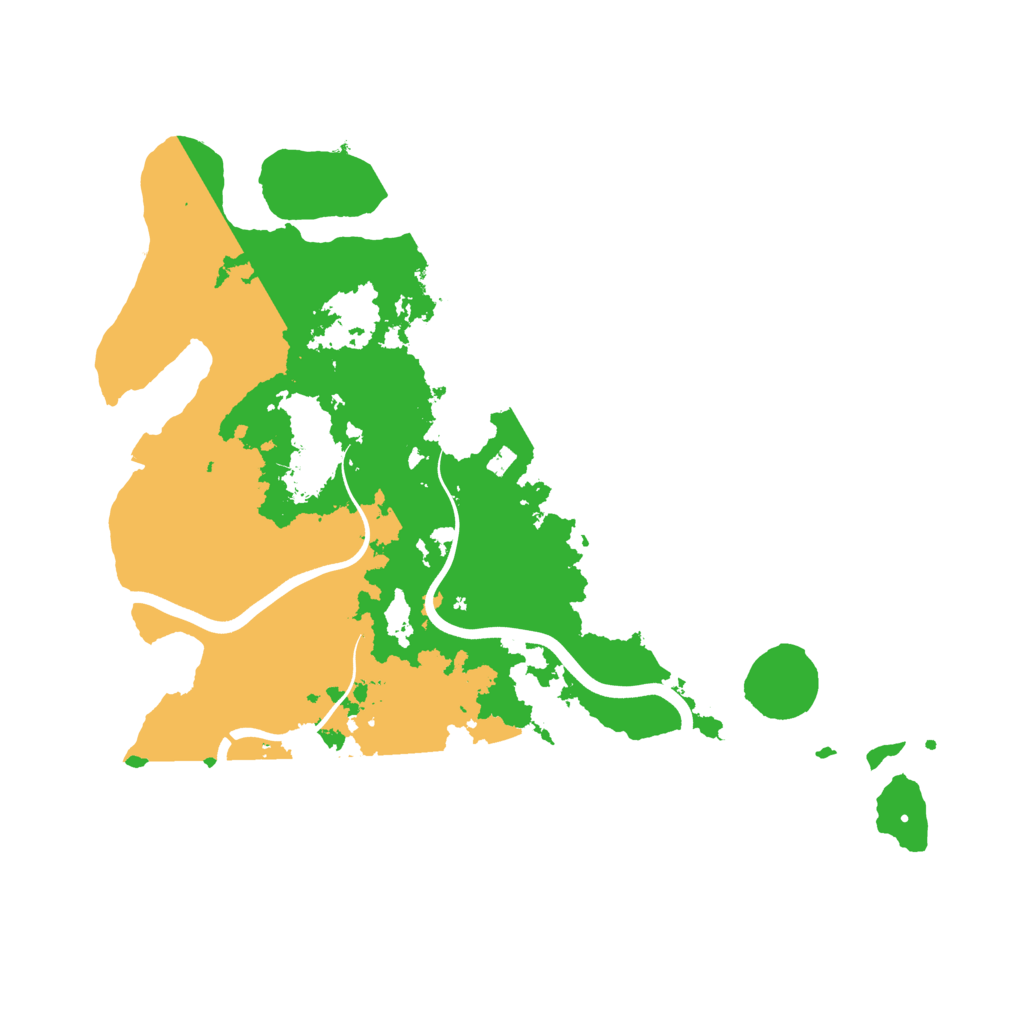 Biome Rust Map: Procedural Map, Size: 3800, Seed: 8217