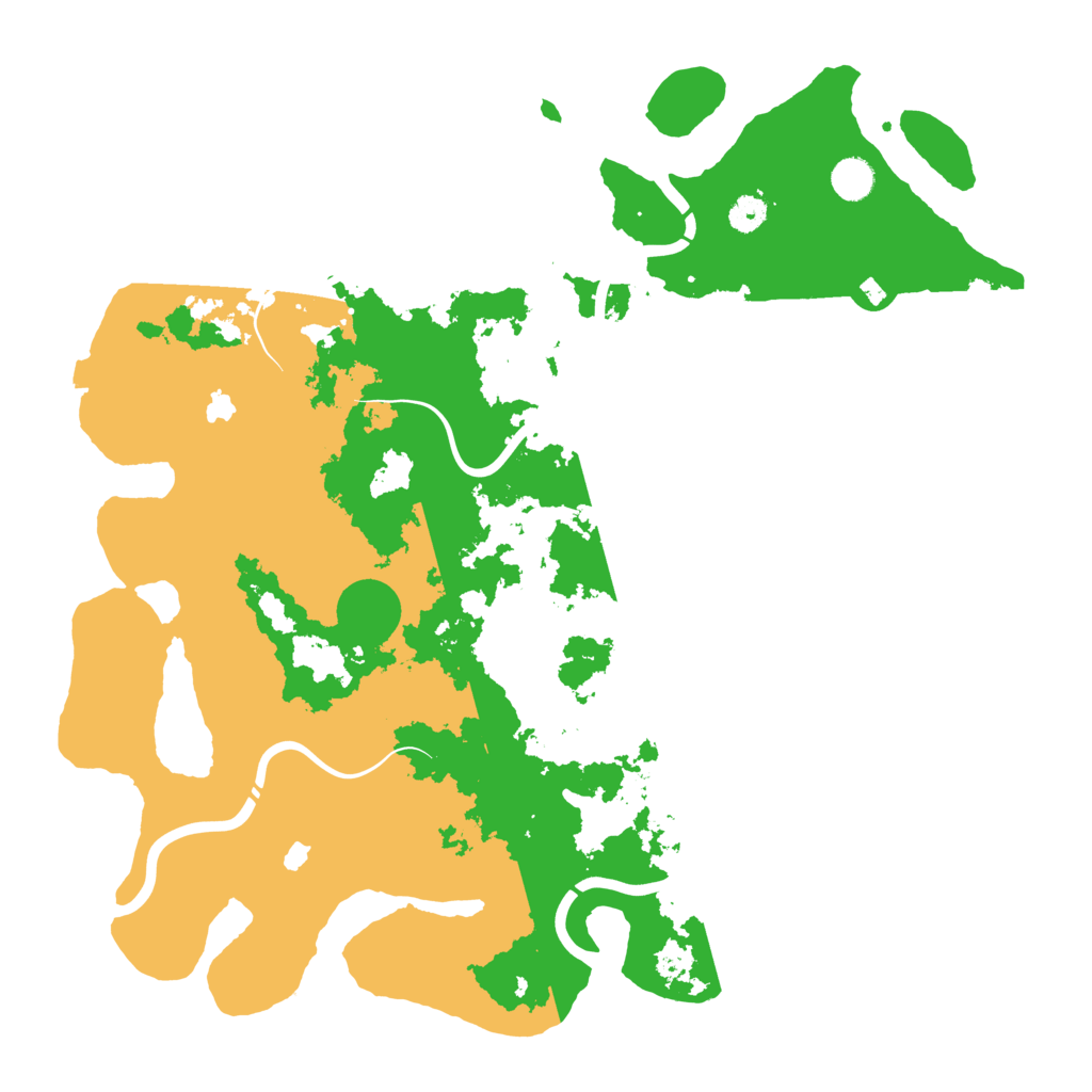 Biome Rust Map: Procedural Map, Size: 4500, Seed: 16595