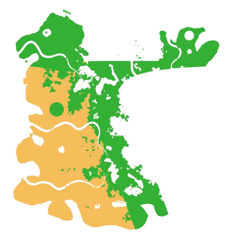 Biome Rust Map: Procedural Map, Size: 4500, Seed: 107771665