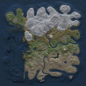 Thumbnail Rust Map: Procedural Map, Size: 4250, Seed: 1420732213, 15 Monuments
