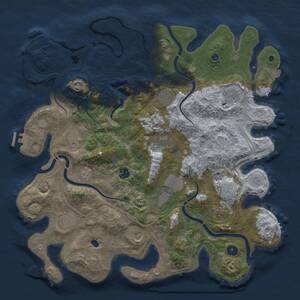 Thumbnail Rust Map: Procedural Map, Size: 4250, Seed: 1145144147, 17 Monuments