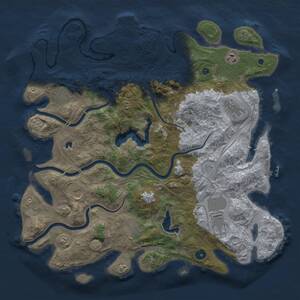 Thumbnail Rust Map: Procedural Map, Size: 4250, Seed: 1014299904, 12 Monuments