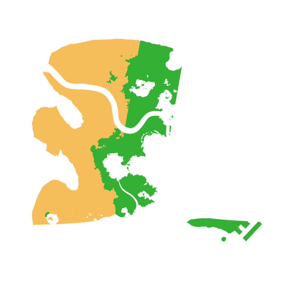 Biome Rust Map: Procedural Map, Size: 2600, Seed: 1055638296