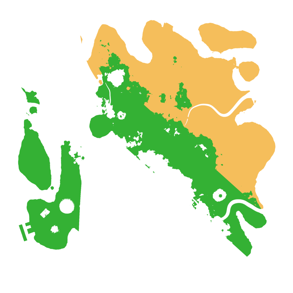 Biome Rust Map: Procedural Map, Size: 3500, Seed: 1751262566