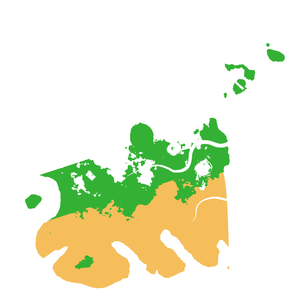 Biome Rust Map: Procedural Map, Size: 3500, Seed: 300015