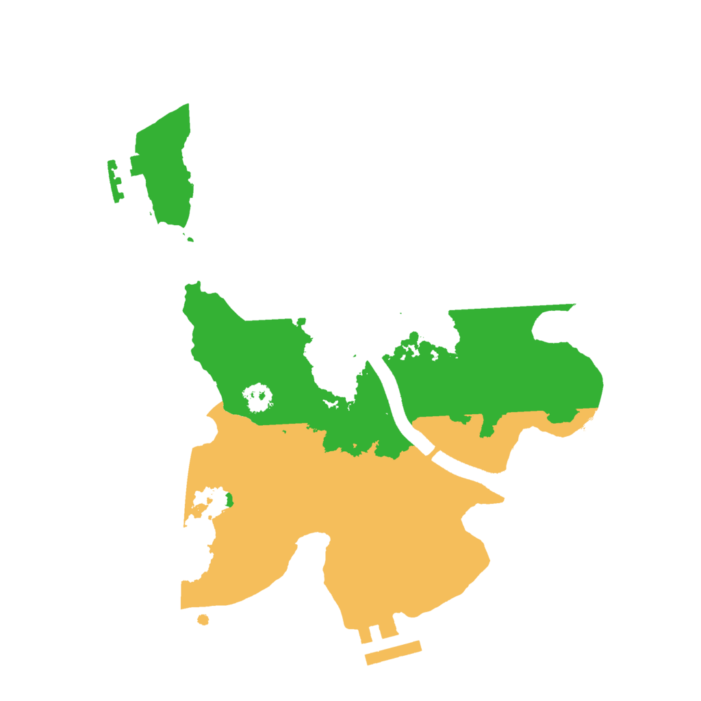 Biome Rust Map: Procedural Map, Size: 2500, Seed: 729295979
