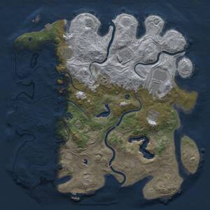 Thumbnail Rust Map: Procedural Map, Size: 4250, Seed: 582703854, 13 Monuments