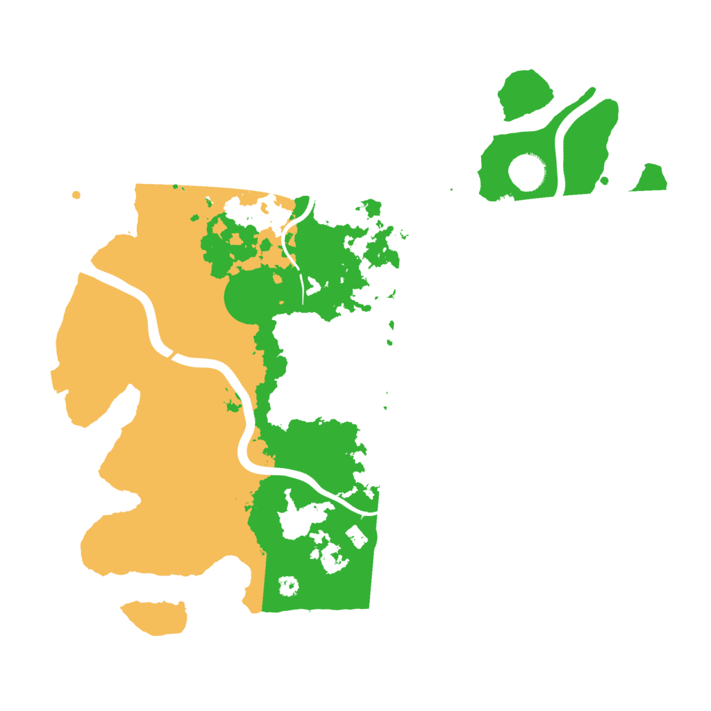 Biome Rust Map: Procedural Map, Size: 3500, Seed: 943117