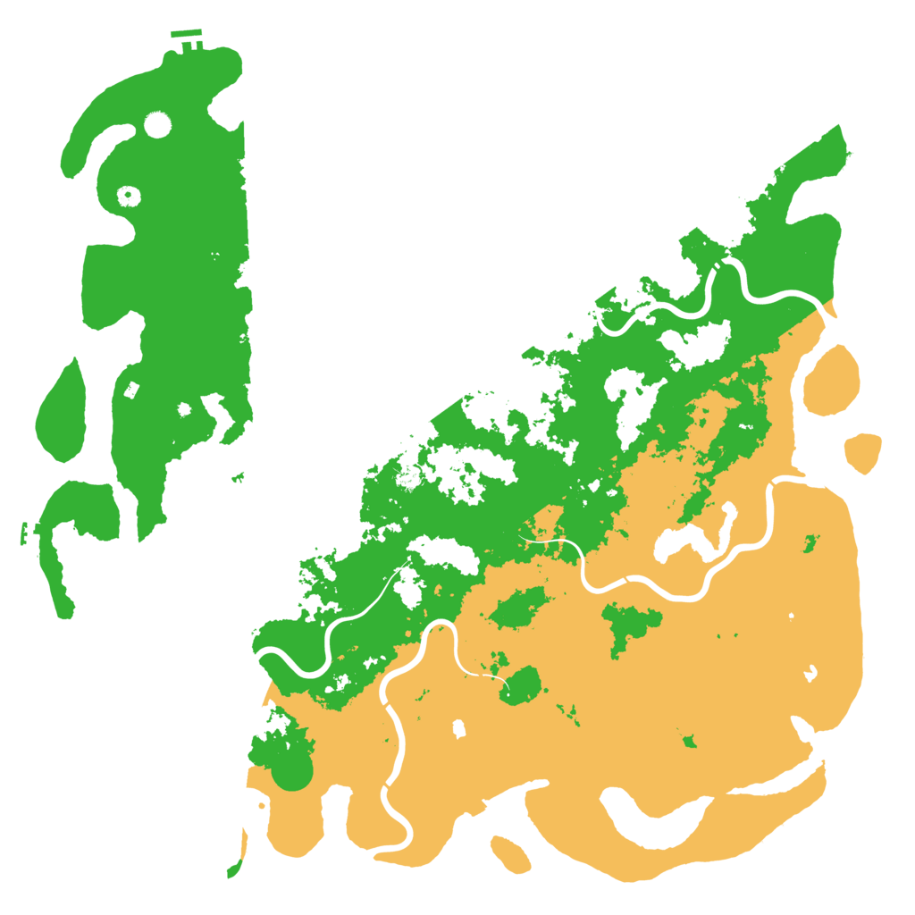 Biome Rust Map: Procedural Map, Size: 6000, Seed: 1658