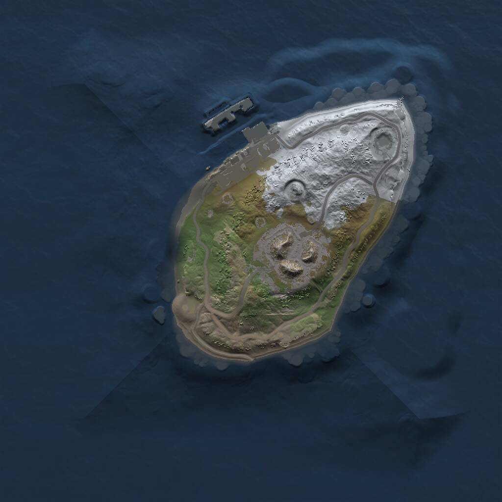 Rust Map: Procedural Map, Size: 1500, Seed: 31749104, 3 Monuments